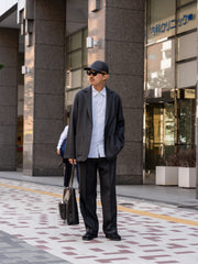 【9/21(土)0時発売】IRENISA / ONE TUCK STRAIGHT TROUSERS -SMOKE GRAY-