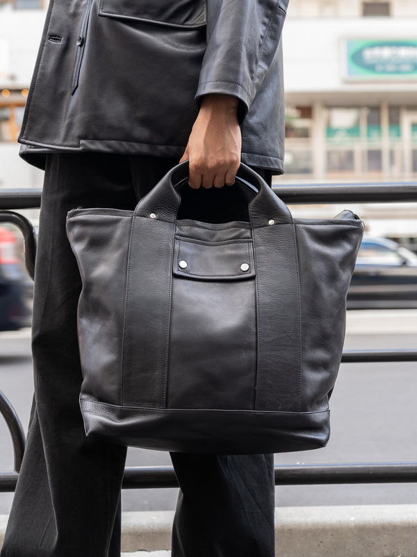 [Scheduled to arrive in September] CCU / DAILY TOTE BAG-BLACK-