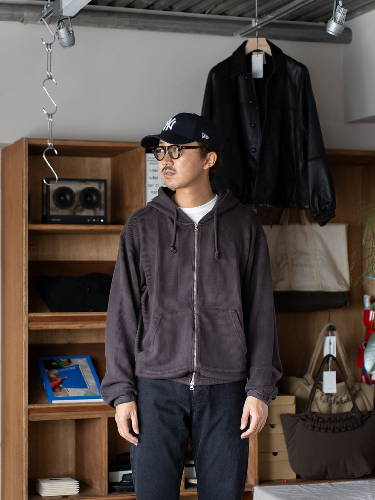 ANOTHER ASPECT / ANOTHER Zip Hoodie 1.0 -Dark Brown-