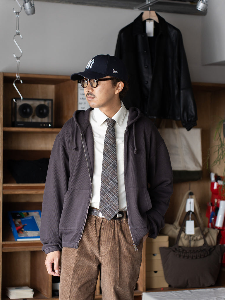 ANOTHER ASPECT / ANOTHER Zip Hoodie 1.0 -Dark Brown-