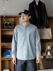 SUGARHILL / WESTERN CHAMBRAY SHIRT -GRAY INDIGO-