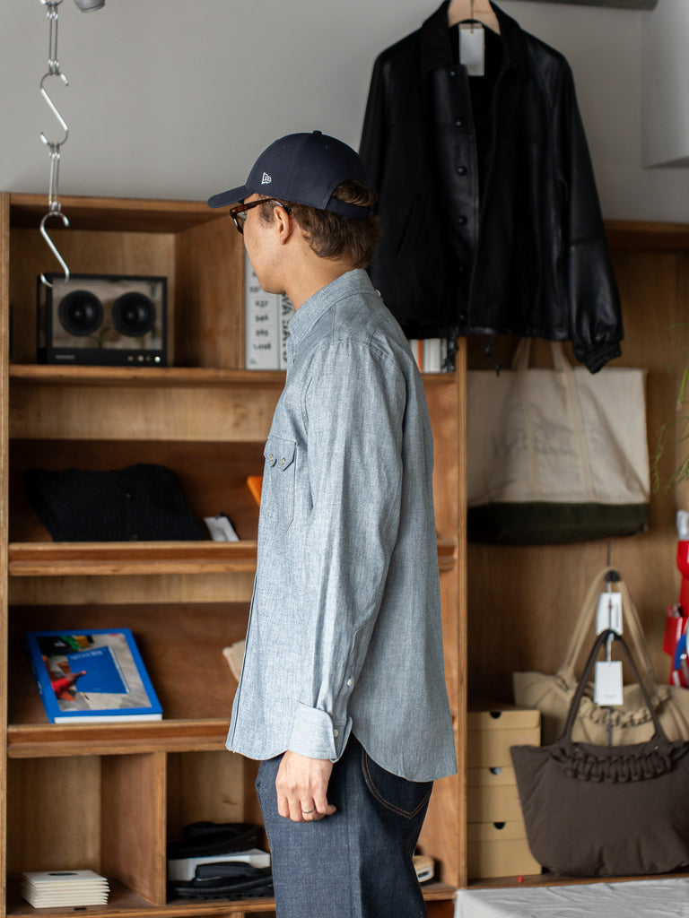 SUGARHILL / WESTERN CHAMBRAY SHIRT -GRAY INDIGO-