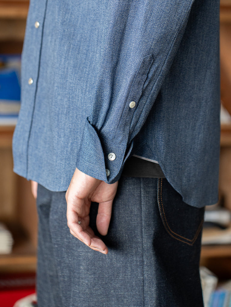 SUGARHILL / WESTERN CHAMBRAY SHIRT -INDIGO-