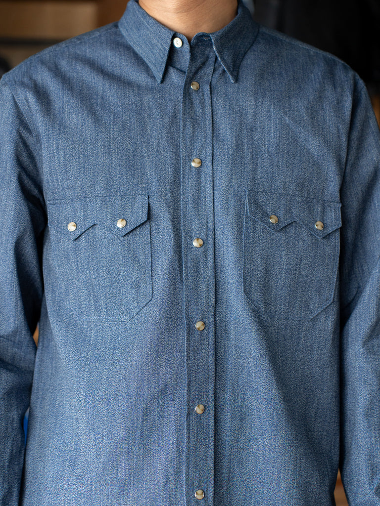 SUGARHILL / WESTERN CHAMBRAY SHIRT -INDIGO-