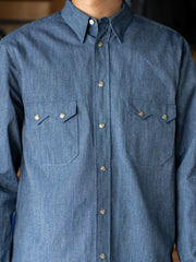 SUGARHILL / WESTERN CHAMBRAY SHIRT -INDIGO-