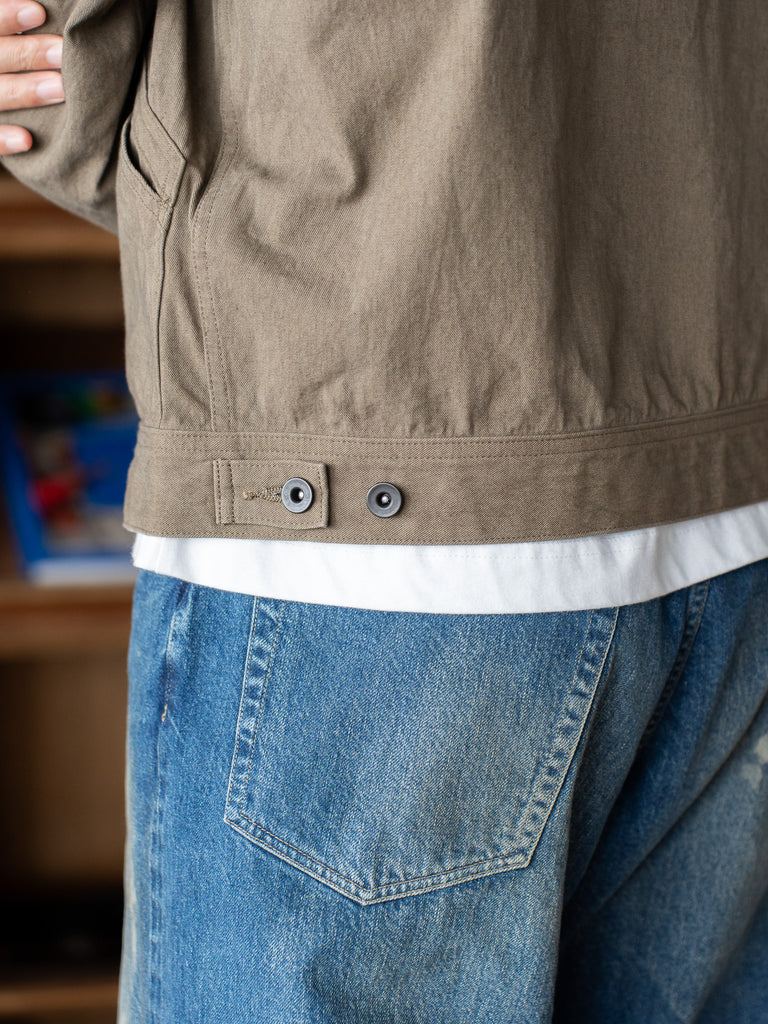 【8/1(土)12:00発売】ULTERIOR / FADED CORKSCREW TWILL WORK JKT -FADED BROWN-