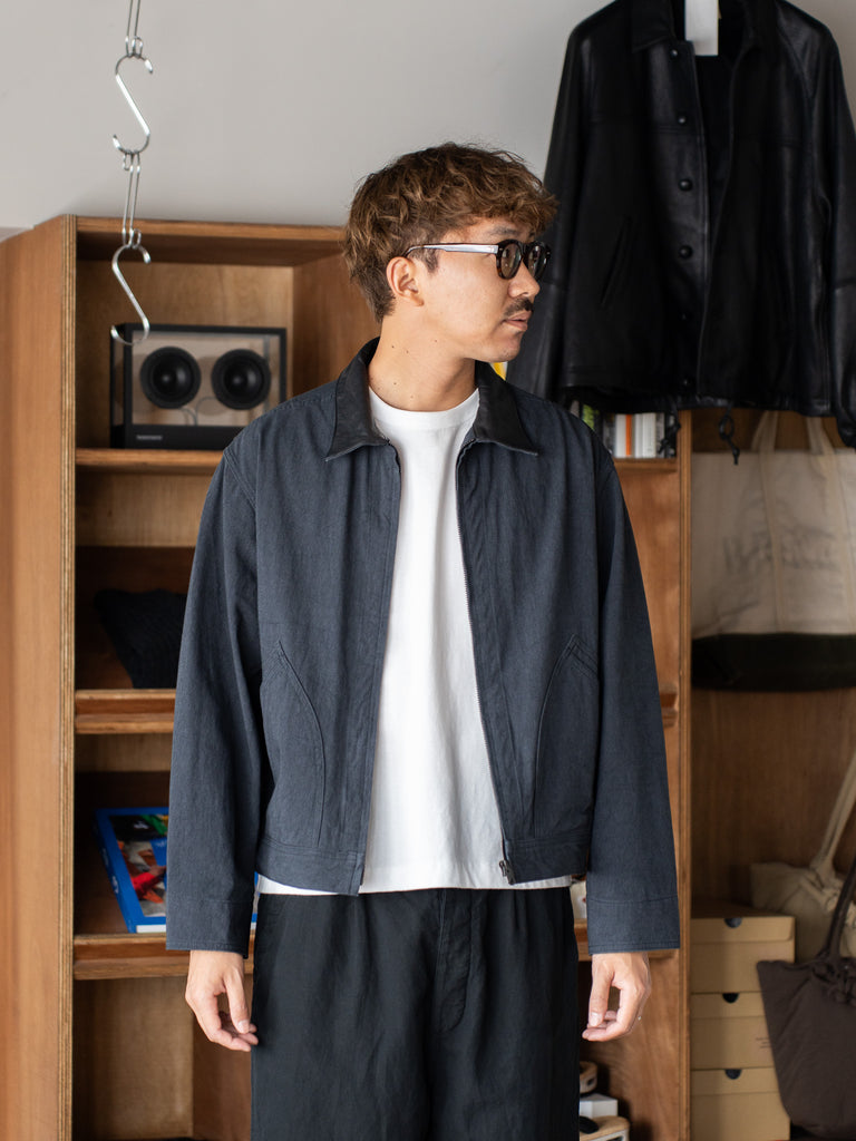 【8/1(土)12:00発売】ULTERIOR / FADED CORKSCREW TWILL WORK JKT -FADED BLACK-