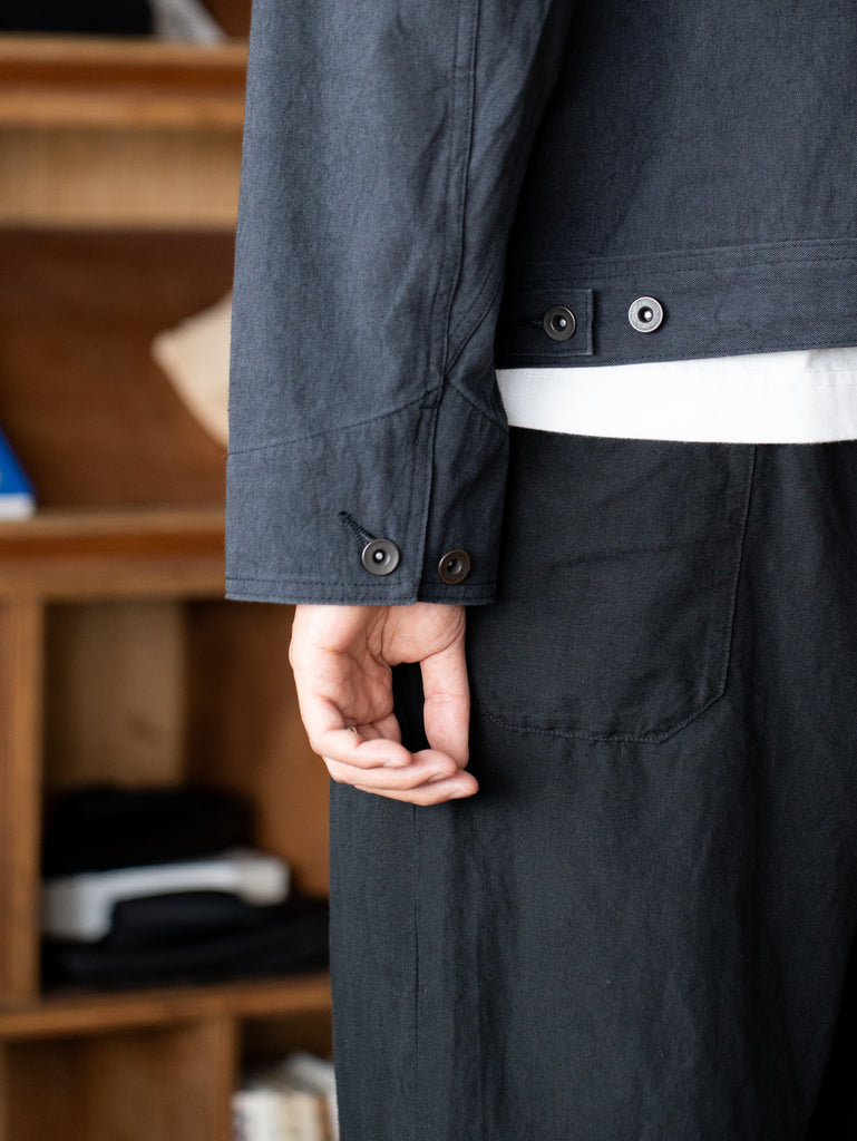 【8/1(土)12:00発売】ULTERIOR / FADED CORKSCREW TWILL WORK JKT -FADED BLACK-