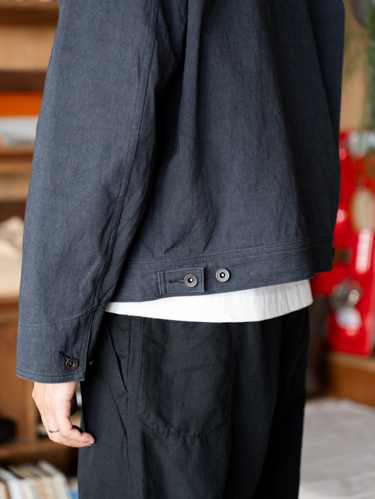 【8/1(土)12:00発売】ULTERIOR / FADED CORKSCREW TWILL WORK JKT -FADED BLACK-