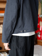 【8/1(土)12:00発売】ULTERIOR / FADED CORKSCREW TWILL WORK JKT -FADED BLACK-