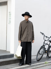 【再入荷】nonnotte (aIbn別注) /  YAK Knit Pants Extra Wide -YAKBlack × Black-