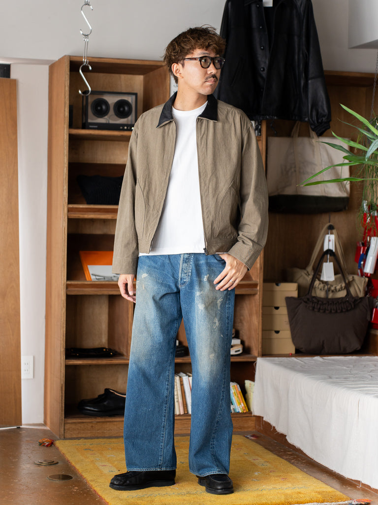 【8/1(土)12:00発売】ULTERIOR / FADED CORKSCREW TWILL WORK JKT -FADED BROWN-