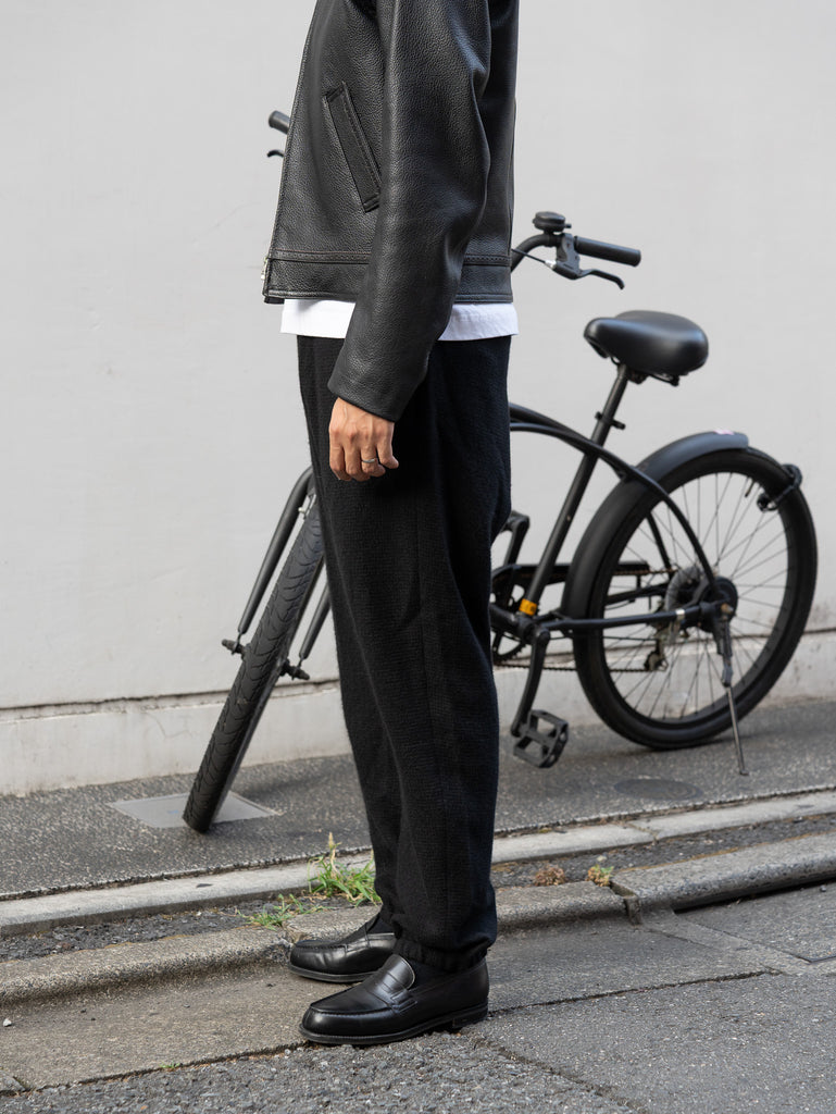 nonnotte / 針織褲超寬 -YAKNatural × TopGray-