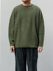 nonnotte / 三角龜領套頭衫-YAKNatural × 白色-