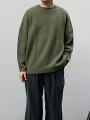 nonnotte / 三角龜領套頭衫-YAKNatural × 白色-