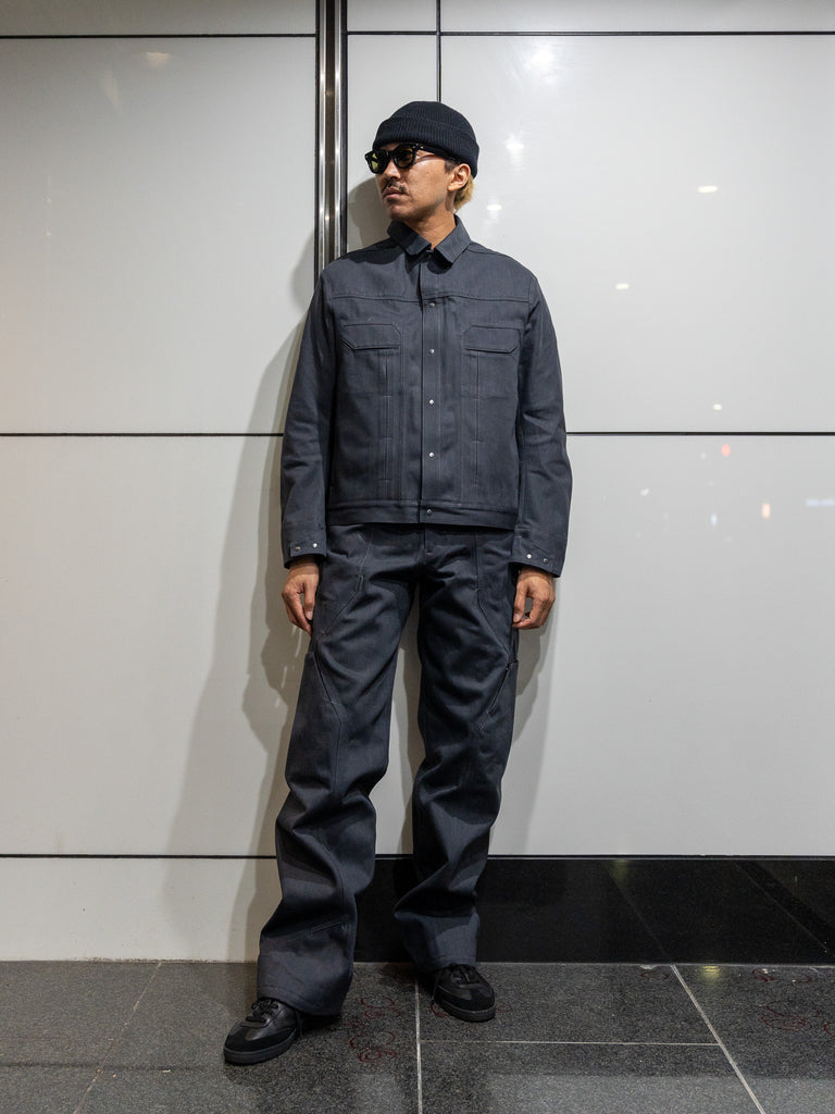 OPPOSE DUALITY /  10Pocket Panel Denim Trousers-Dark Gray-