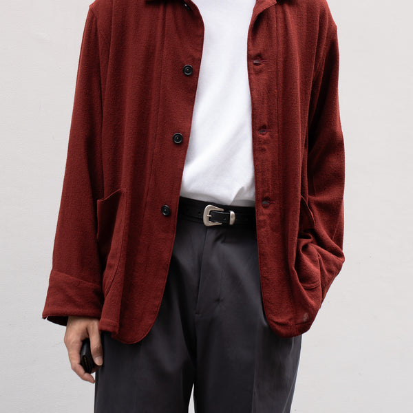 ジャケット・アウター 25AW ULTERIOR WOOL SILK MESH SH-COVERALL ULTERIOR / WOOL SILK MESH SH-COVERALL -BLACK- aIbn公式通販