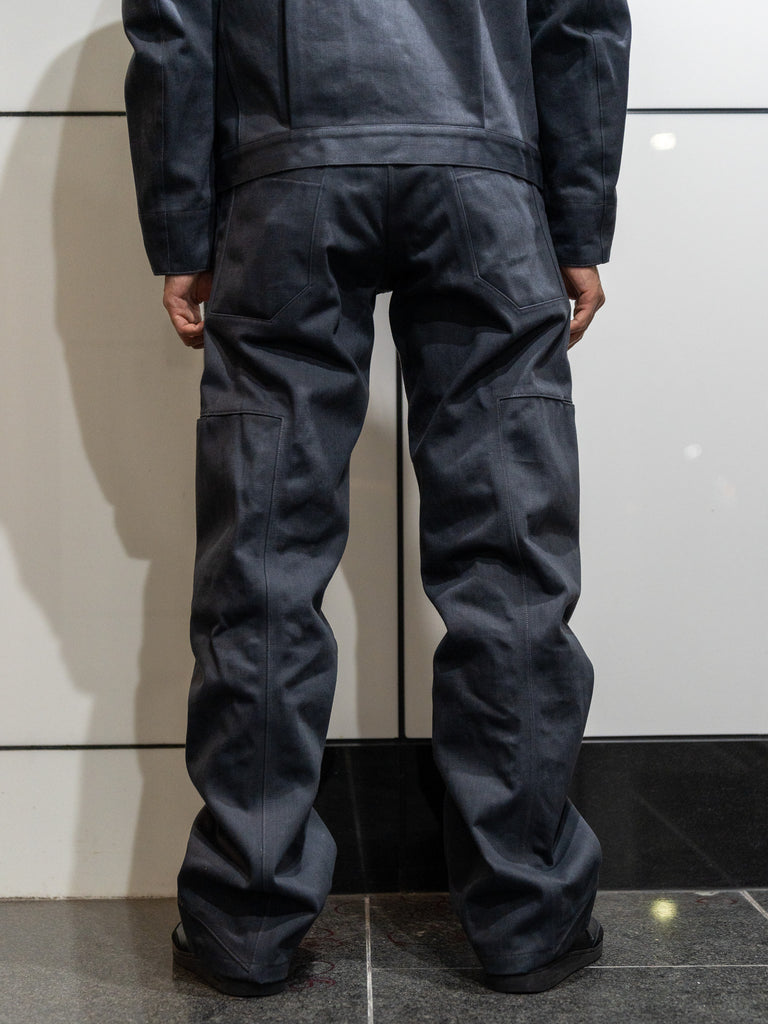 OPPOSE DUALITY /  10Pocket Panel Denim Trousers-Dark Gray-