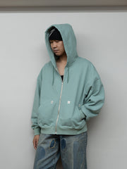 refomed / "KINCHAKU" ZIPUP HOODIE -MINT-