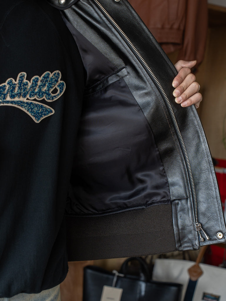 【8/9(日)発売】SUGARHILL / SHRINK LEATHER G-1 JACKET -BLACK SHRINK-