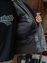 【8/9(日)発売】SUGARHILL / SHRINK LEATHER G-1 JACKET -BLACK SHRINK-