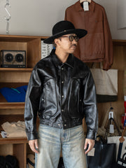 【8/9(日)発売】SUGARHILL / SHRINK BOMBER JACKET -BLACK SHRINK-