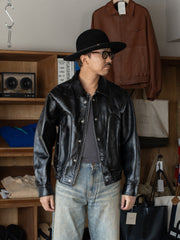【8/9(日)発売】SUGARHILL / SHRINK BOMBER JACKET -BLACK SHRINK-