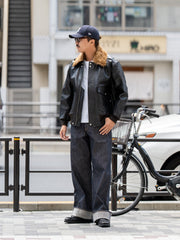 【8/9(日)発売】SUGARHILL / SHRINK LEATHER G-1 JACKET -BLACK SHRINK-
