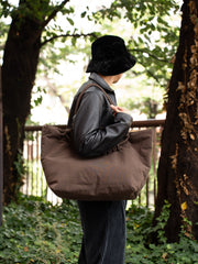 SAGAN VIENNA / NYP_XL PAZAR 手提袋 XL 植物染料尼龍-黑色-