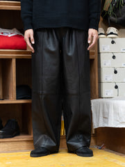 CCU / WIDE SLACKS-COW BLACK-