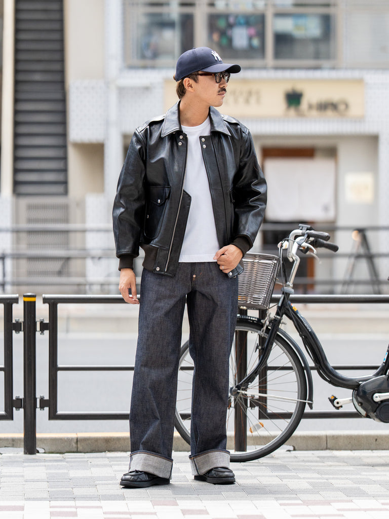 【8/9(日)発売】SUGARHILL / SHRINK LEATHER G-1 JACKET -BLACK SHRINK-
