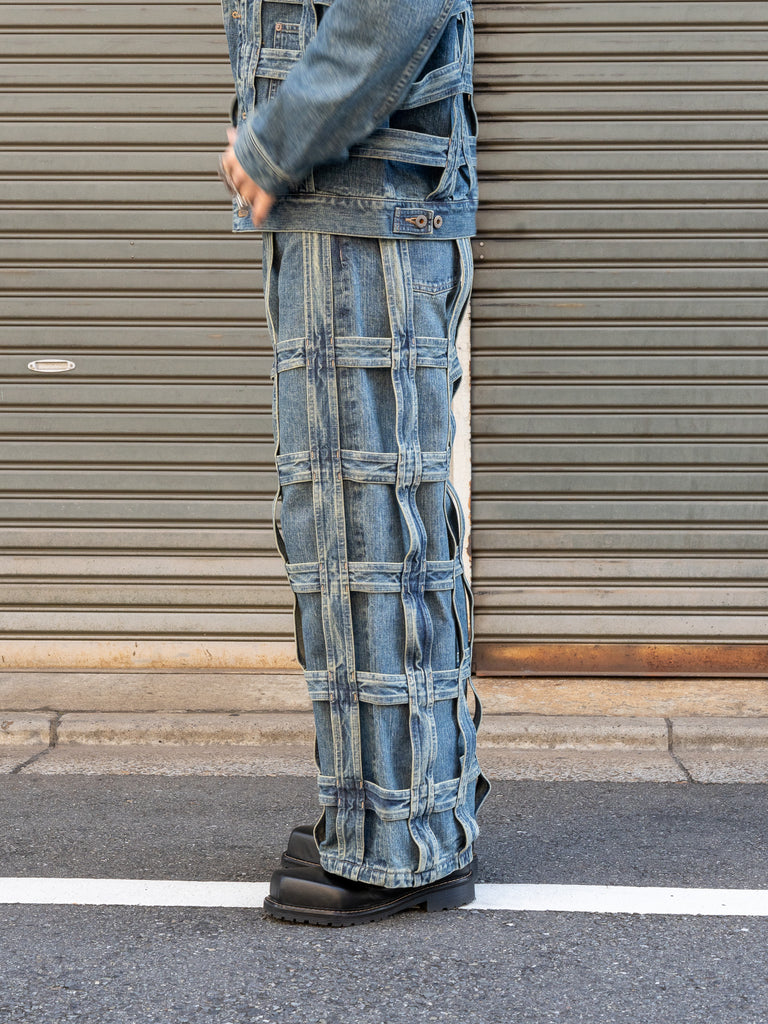 【10/21発売】SUGARHILL / CAGED DENIM PANTS-INDIGO-