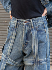 【10/21発売】SUGARHILL / CAGED DENIM PANTS-INDIGO-