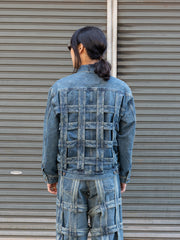 [Expected to arrive in October] SUGARHILL / CAGED DENIM JACKET-INDIGO-