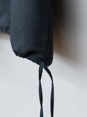 nonnotte / Draping Overlap Shirt -Charcoal Top-