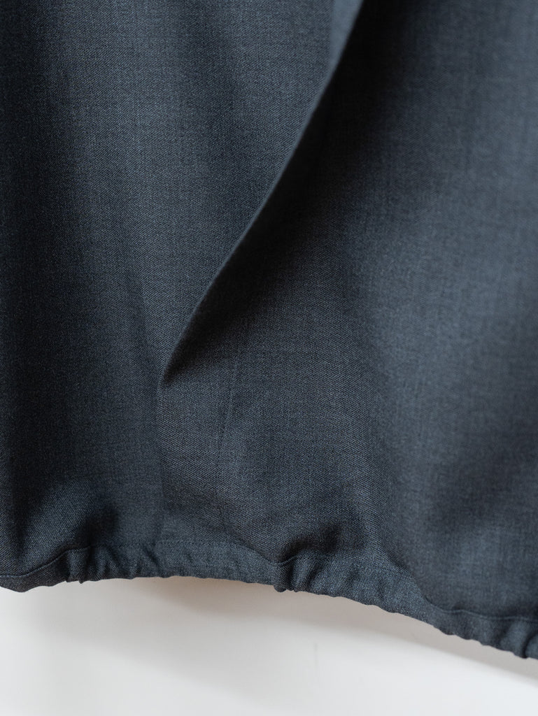 nonnotte / Draping Overlap Shirt -Charcoal Top-