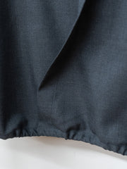 nonnotte / Draping Overlap Shirt -Charcoal Top-
