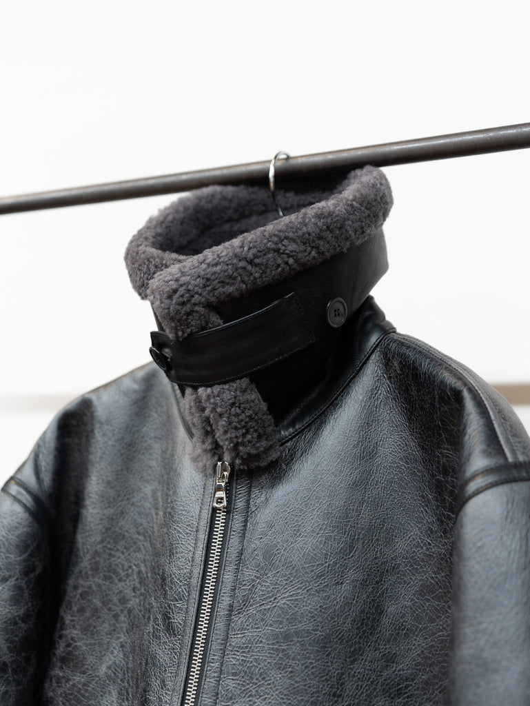 [Scheduled to arrive in September] ROLD SKOV / AVIATOR JACKET-BLACK-