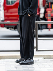 THE DAY /  SUPER 180’s EASY TROUSERS -BLACK-
