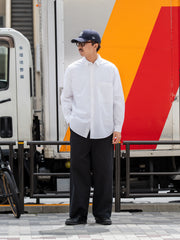 BESTIAIRE / PLAIN SHIRT-WHITE-