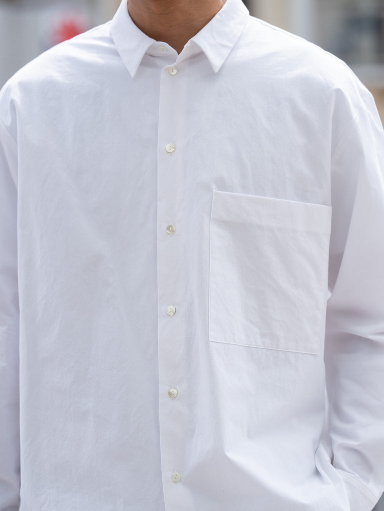 BESTIAIRE / PLAIN SHIRT-WHITE-