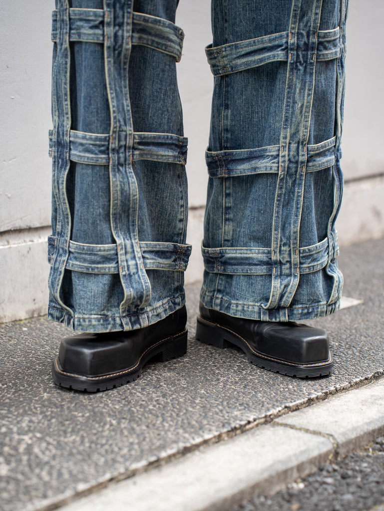 【10/21発売】SUGARHILL / CAGED DENIM PANTS-INDIGO-