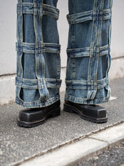 【10/21発売】SUGARHILL / CAGED DENIM PANTS-INDIGO-