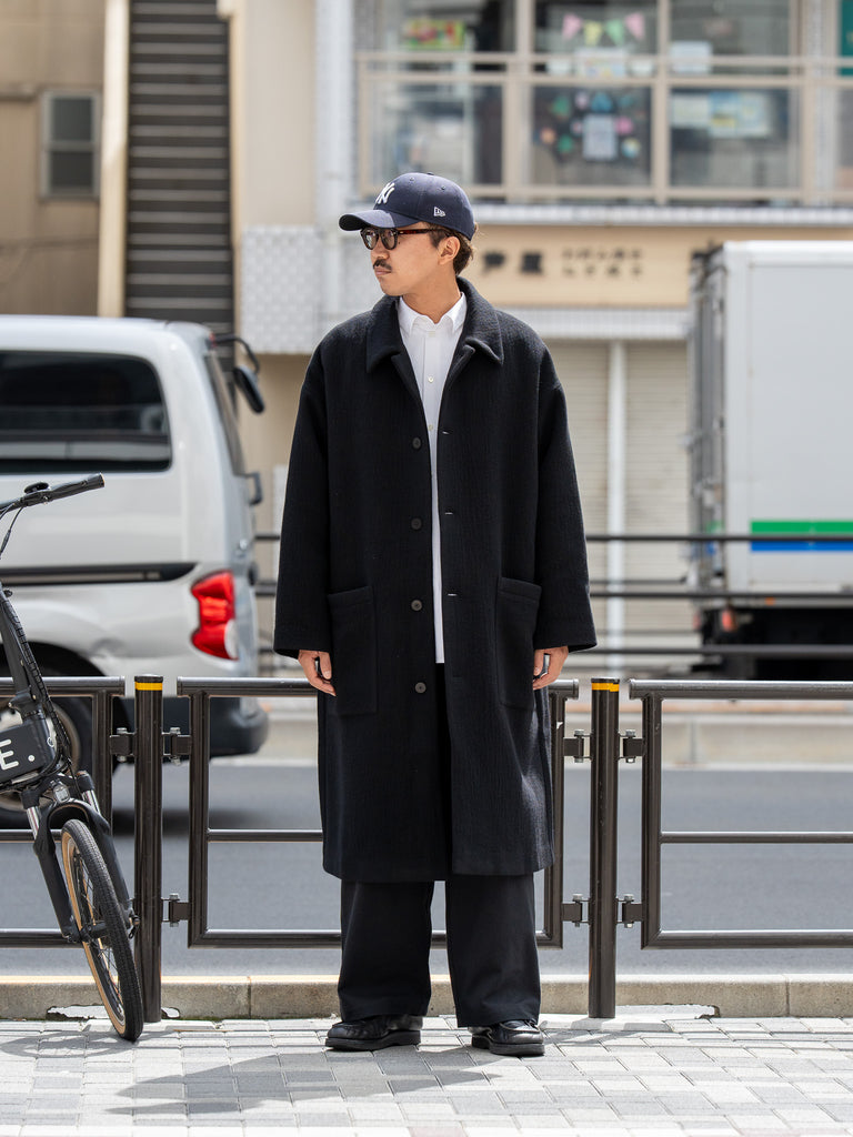 BESTIAIRE / PATCH POKET COAT -BLACK-