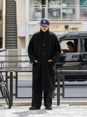 BESTIAIRE / PATCH POKET COAT -BLACK-