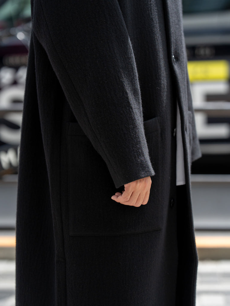 BESTIAIRE / PATCH POKET COAT -BLACK-