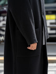 BESTIAIRE / PATCH POKET COAT -BLACK-