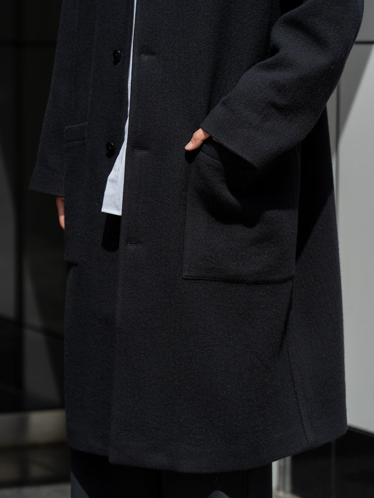 BESTIAIRE / PATCH POKET COAT -BLACK-