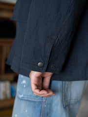 【8/29(土) 12時頃発売】ULTERIOR / FADED CORKSCREW TWILL HUNTING JKT -FADED BLACK-