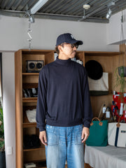 【8/29(土) 12時頃発売】ULTERIOR / SUPER FINE WOOL COTTON TURTLE-NECK TOP -FRENCH NAVY-